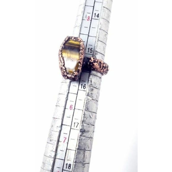 Coffin Tigers eye Ring size 5 - Picture 11 of 12